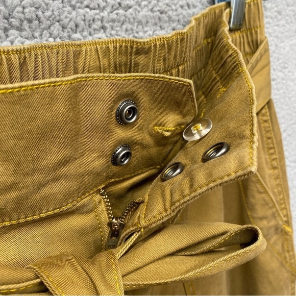 Cabi Tan Belted Elastic Waist Trouser Pants Sz 4 - Picture 3 of 9